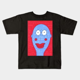 Blue and Red Man Kids T-Shirt